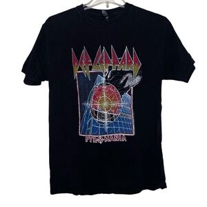 M&O Gold Def Leppard Pyromaniac Concert Tee Cotton Size Medium